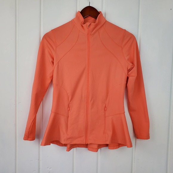 Coolibar Jackets & Blazers - Coolibar Diamond Cove Swim Jacket UPF 50 Peplum Performance Womens XXS